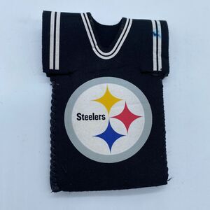 Pittsburgh Steelers Beer Bottle Jersey Koozies Neoprene Drink Holder Cover Black